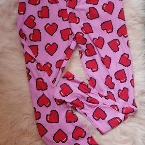 Pink Heart Leggings (L/XL)